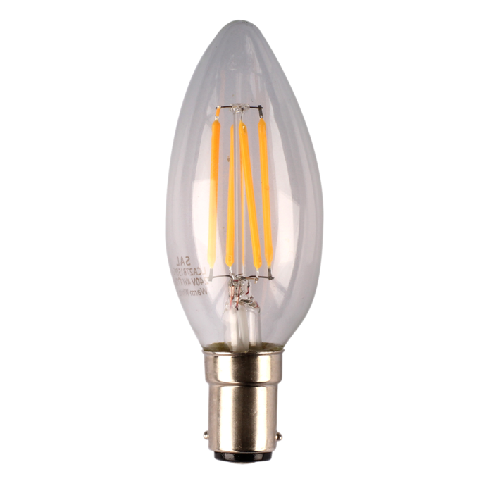CANDLE CLEAR DIMMABLE LCA D/C -